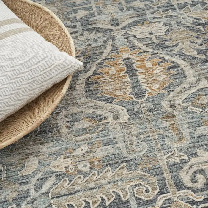 Nourison lynx lnx02 navy multicolour Blue, Multicoloured, Navy Living Room  Rug.