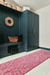 Woven Edge woven edge runners lucia c4 pink Pink Living Room Wool Rug.