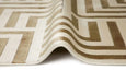 Concept Looms lugano lug01 ivory gold Yellow, Ivory Living Room Geometric Rug.