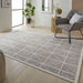 Concept Looms lugano lug02 light grey ivory Grey, Ivory Living Room Geometric Rug.