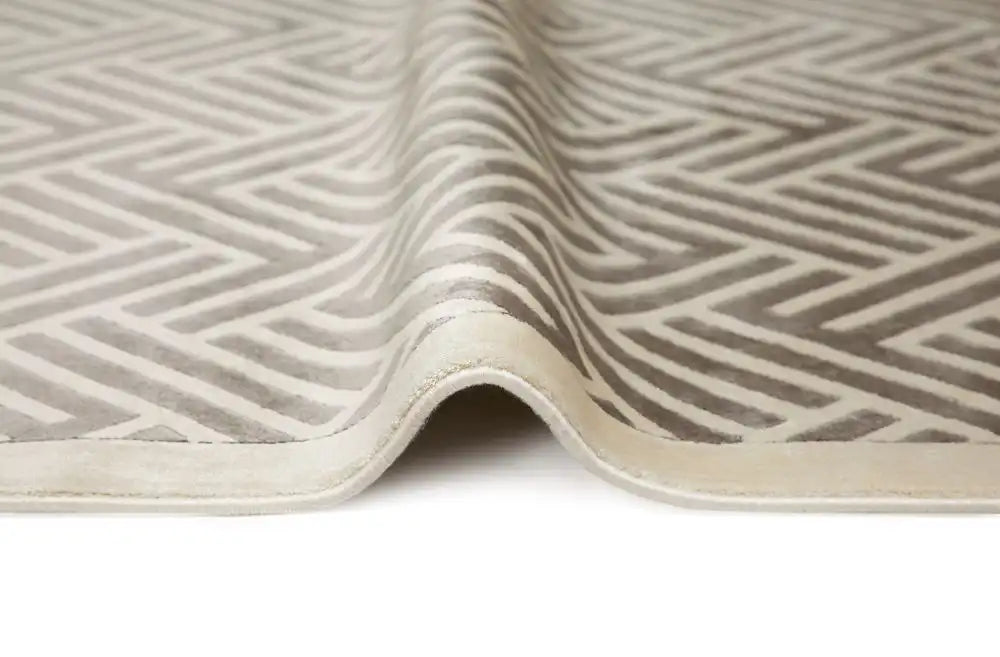 Concept Looms lugano lug03 light grey ivory Grey, Ivory Living Room Geometric Rug.