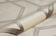 Concept Looms lugano lug04 ivory light grey Grey, Ivory Living Room Geometric Rug.