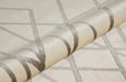 Concept Looms lugano lug07 ivory grey Grey, Ivory Living Room Geometric Rug.