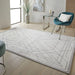 Concept Looms lugano lug07 ivory grey Grey, Ivory Living Room Geometric Rug.
