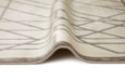 Concept Looms lugano lug07 ivory grey Grey, Ivory Living Room Geometric Rug.