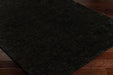 Surya marina luna 2324 black Black Living Room Shaggy Rug.