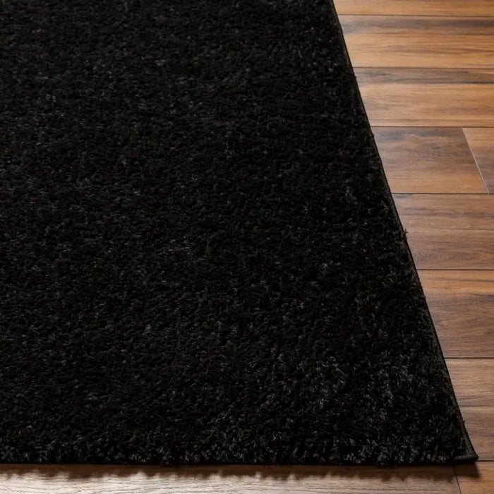 Surya marina luna 2324 black Black Living Room Shaggy Rug.