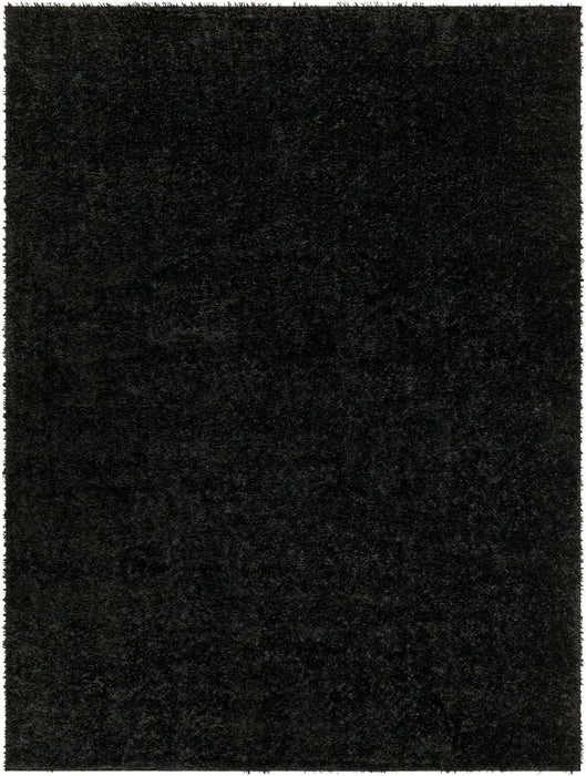 Surya marina luna 2324 black Black Living Room Shaggy Rug.