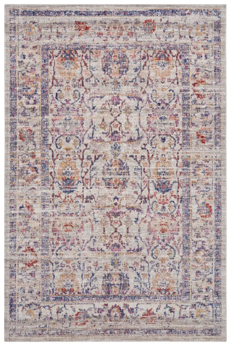 Nouristan cairo luxor cream multi Multicoloured, Cream Living Room Moroccan Rug.