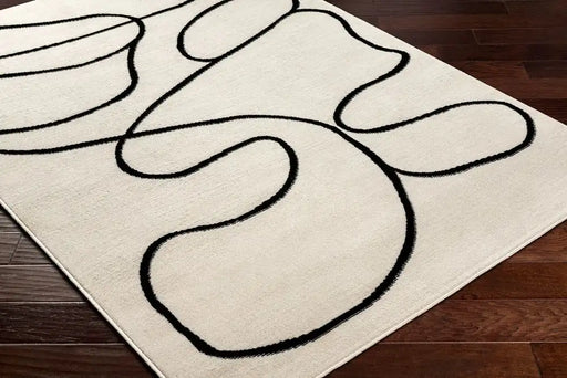 Surya pss lylou 2354 white Cream Living Room  Rug.