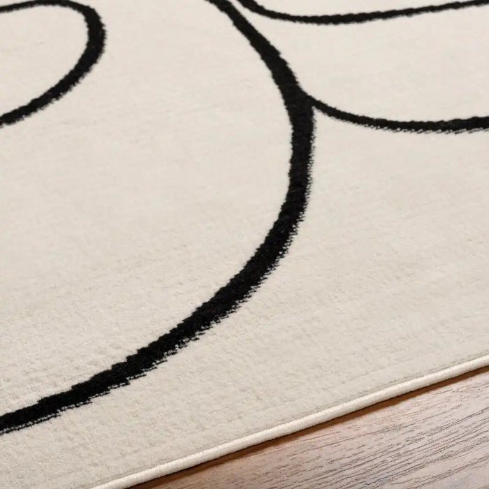 Surya pss lylou 2354 white Cream Living Room  Rug.