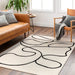 Surya pss lylou 2354 white Cream Living Room  Rug.
