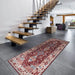Likewise Matting silk road washable madar Red Living Room Washable Rug.