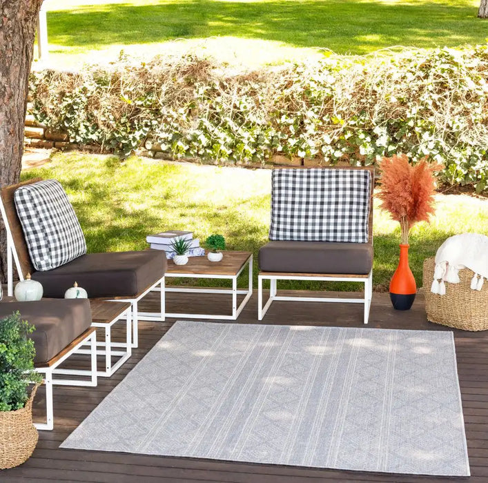 Surya rvl madie 2322 grey Grey Living Room Flat Weave Rug.