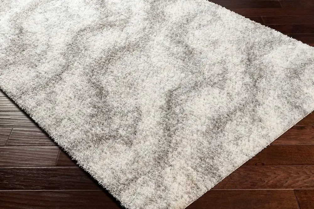Surya marina marina 2306 grey Grey Living Room Shaggy Rug.
