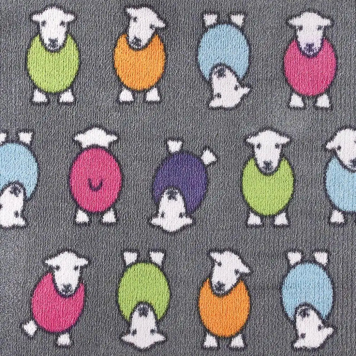 Hug Rug herdy marra grey Grey Outdoor  Washable Rug.