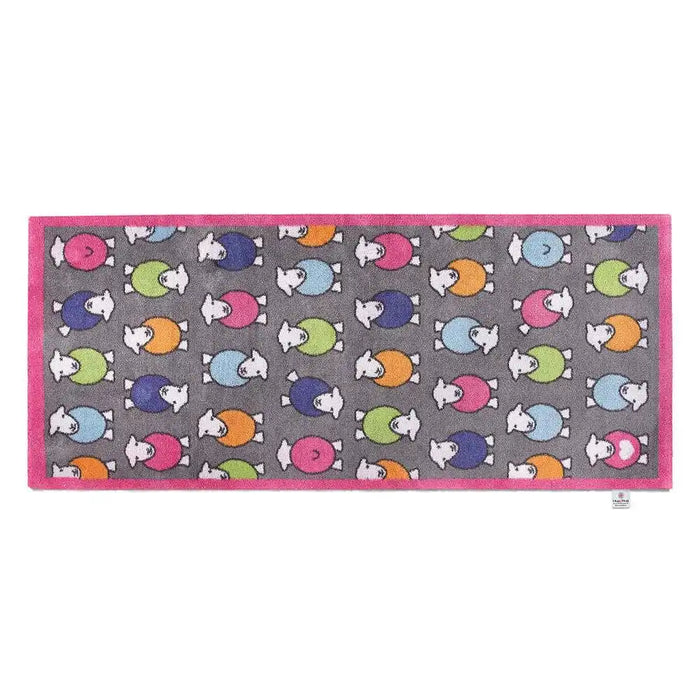Hug Rug herdy marra herdy pink Multicoloured, Pink Outdoor  Washable Rug.