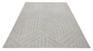 Concept Looms maze maz102 grey Grey Living Room Geometric Rug.