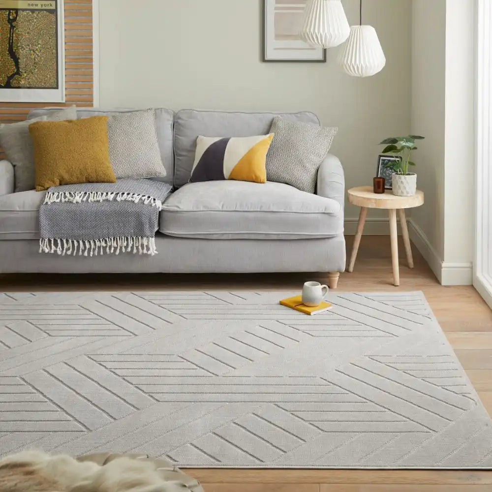 Smite Rama Rugs Maze Rama MAZ102 Grey Grey Rug — RugsDirect Online