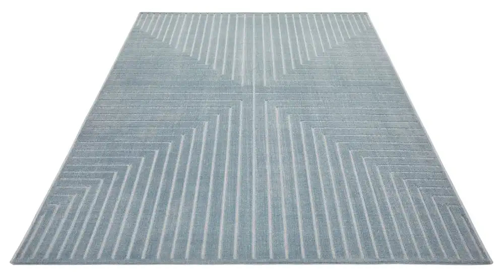 Concept Looms maze maz104 blue Blue Living Room Geometric Rug.