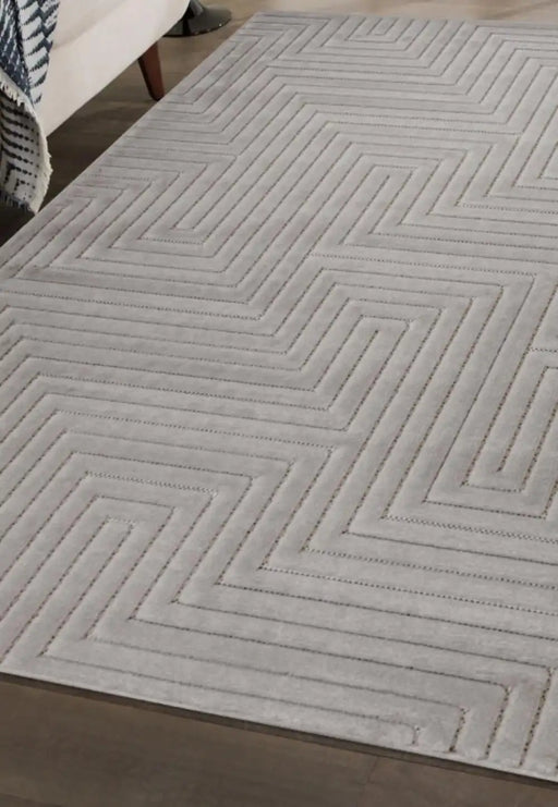 Homemaker malmo indoor outdoor maze grey Grey Living Room Geometric Rug.