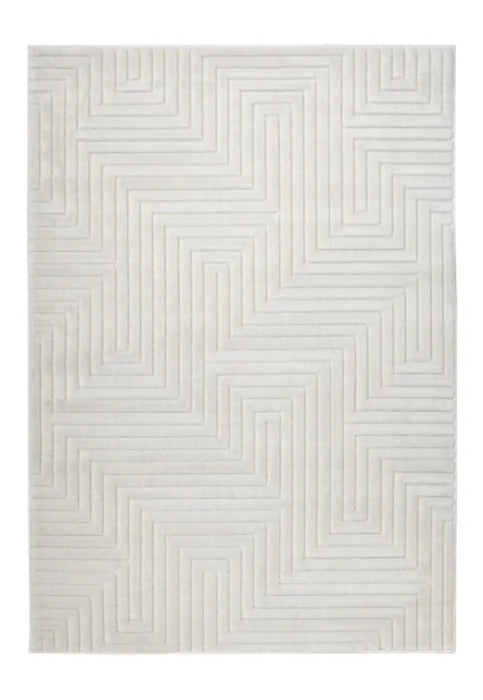Homemaker malmo indoor outdoor maze white Ivory Living Room Geometric Rug.