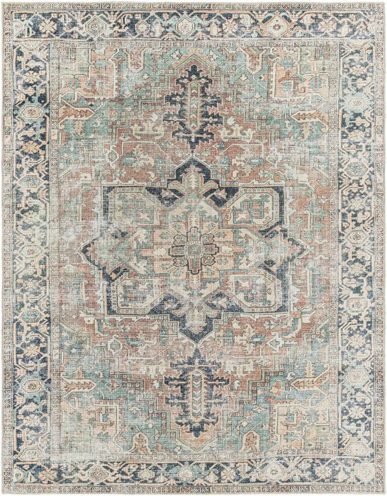 Surya kmr melisande 2307 blue Blue Living Room Flat Weave Rug.