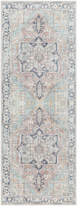 Surya kmr melisande 2307 blue Blue Living Room Flat Weave Rug.