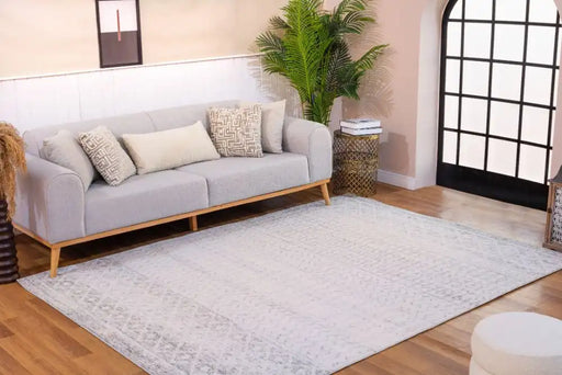 Surya elz mila 2308 grey Grey Living Room Geometric Rug.