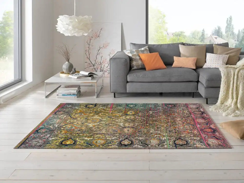 Wash + Dry decor mirage Multicoloured Living Room Washable Rug.