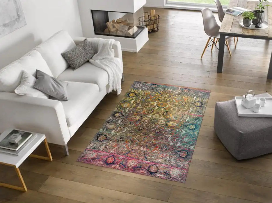 Wash + Dry decor mirage Multicoloured Living Room Washable Rug.