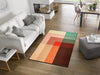 Wash + Dry design modulox Multicoloured Living Room Washable Rug.