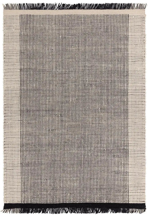 Asiatic avalon monochrome Grey, Black, Ivory Living Room Wool Rug.