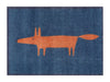 Turtle Mat scion mr fox navy Blue, Orange, Navy Kitchen  Washable Rug.