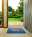 Turtle Mat scion mr fox navy Blue, Orange, Navy Kitchen  Washable Rug.