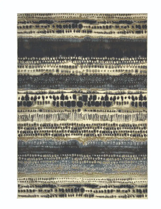 Origins batik multi Blue, Multicoloured Living Room  Rug.