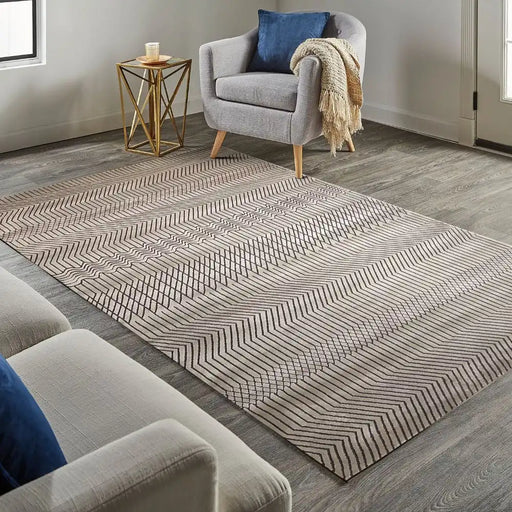 Origins mamara multi Grey, Multicoloured Living Room Geometric Rug.