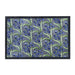 My Mats nylon indoor my bluebells Blue, Green Kitchen  Washable Rug.