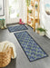 My Mats nylon indoor my bluebells Blue, Green Kitchen  Washable Rug.