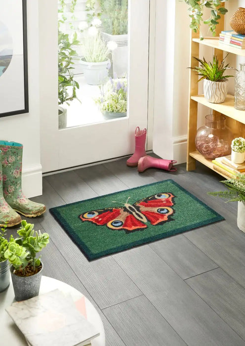 Green Butterfly Rug Nylon Indoor My Butterfly Rugs - Buy My Butterfly Rugs Online from Rugs ...