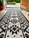My Mats nylon indoor my tribal Black, Ivory Kitchen  Washable Rug.