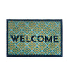 My Mats nylon indoor my welcome Green Kitchen  Washable Rug.