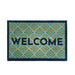 My Mats nylon indoor my welcome Green Kitchen  Washable Rug.