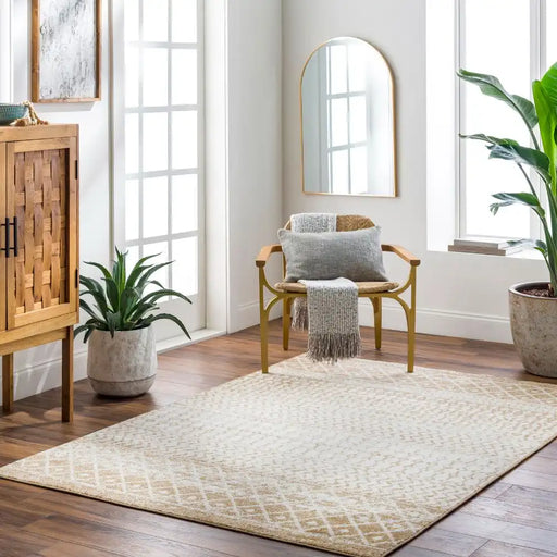 Surya elz myrtle 2367 mustard Yellow Living Room Geometric Rug.