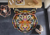 Wash + Dry decor mystic wilderness Multicoloured, Orange Living Room Washable Rug.