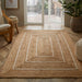 Esselle prestbury natural border Beige Living Room Natural Fibre Rug.