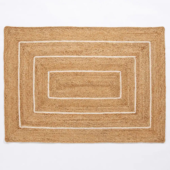 Esselle prestbury natural border Beige Living Room Natural Fibre Rug.
