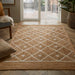 Esselle prestbury natural diamond Beige, Ivory Living Room Natural Fibre Rug.