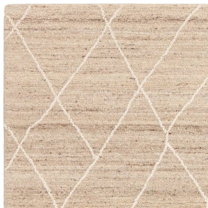 Asiatic noah natural Beige Living Room Wool Rug.