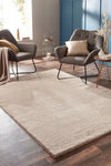 Origins washable faux fur natural Beige Living Room Shaggy Rug.